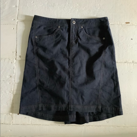 Armani exchange denim high low mini skirt size 2 - Picture 1 of 5